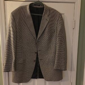 Ralph Lauren Men's Houndstooth Blazer - Black and White